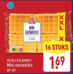 ALDI Heerlijck Banket Mini-eierwafels aanbieding