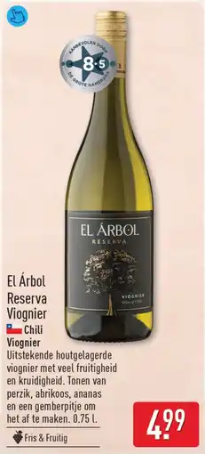 ALDI El Árbol Reserva Viognier aanbieding