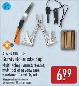 ALDI Adventuridge Survivalgereedschap aanbieding