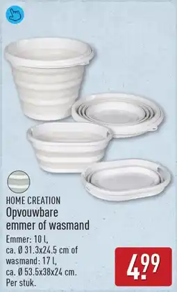 ALDI Home Creation Opvouwbare emmer of wasmand aanbieding