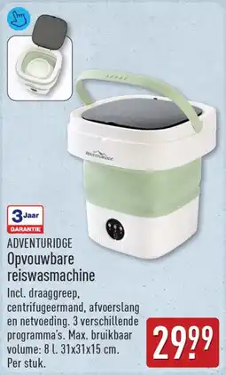 ALDI Adventuridge Opvouwbare reiswasmachine aanbieding
