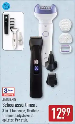 ALDI Ambiano Scheerassortiment aanbieding