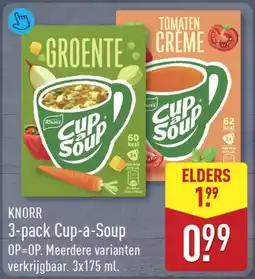 ALDI Knorr 3-pack Cup-a-Soup aanbieding