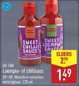 ALDI Go-tan Loempia of chilisaus aanbieding