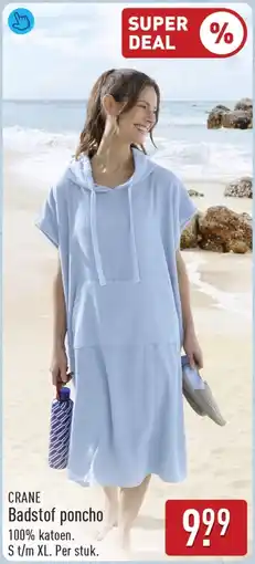 ALDI Crane Badstof poncho aanbieding