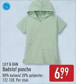 ALDI Lily & dan Badstof poncho aanbieding