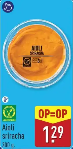 ALDI Aioli sriracha aanbieding