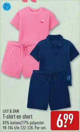 ALDI Lily & dan T-shirt en short aanbieding