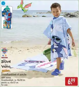 ALDI Strandhanddoek of poncho aanbieding