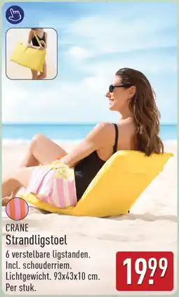 ALDI Crane Strandligstoel aanbieding