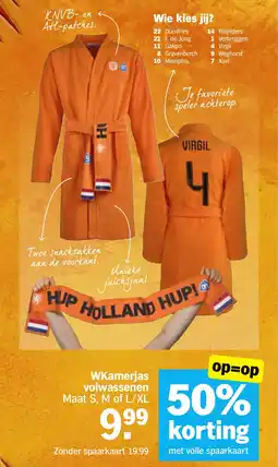 Albert Heijn WKamerjas Volwassenen aanbieding