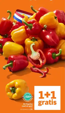 Albert Heijn AH Paprika rood en geel aanbieding