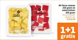 Albert Heijn AH Verse Ananas en Watermeloen aanbieding