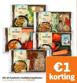 Albert Heijn Alle AH Aziatische Maaltijdverspakketten aanbieding