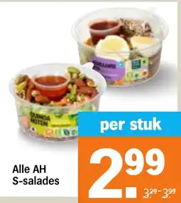 Albert Heijn Alle AH S-salades aanbieding