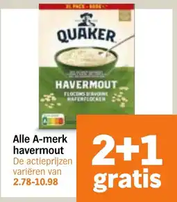 Albert Heijn Alle A-merk Havermout aanbieding