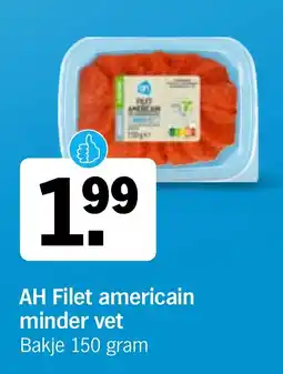Albert Heijn AH Filet americain minder vet aanbieding