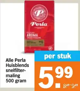 Albert Heijn Alle Perla Huisblends Snelfiltermaling aanbieding
