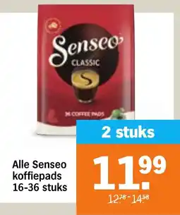 Albert Heijn Alle Senseo Koffiepads aanbieding