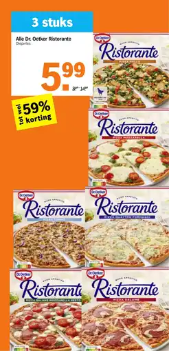 Albert Heijn Alle Dr. Oetker Ristorante aanbieding