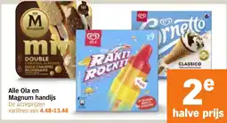 Albert Heijn Alle Ola en Magnum Handijs aanbieding