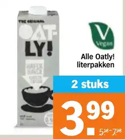 Albert Heijn Alle Oatly! Literpakken aanbieding
