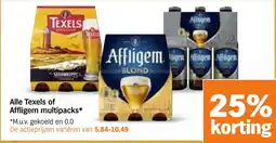 Albert Heijn Alle Texels of Affligem Multipacks aanbieding