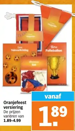 Albert Heijn Oranjefeest Versiering aanbieding