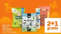 Albert Heijn Alle A-merk Baby en Peutersnacks aanbieding