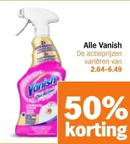 Albert Heijn Alle Vanish aanbieding