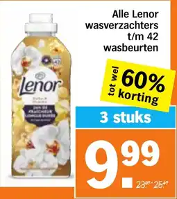 Albert Heijn Alle Lenor Wasverzachters aanbieding