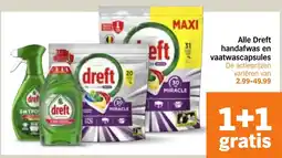 Albert Heijn Alle Dreft Handafwas en Vaatwascapsules aanbieding