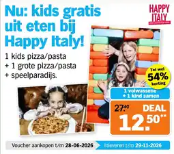 Albert Heijn 1 volwassene +1 kind samen aanbieding