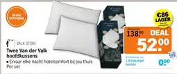 Albert Heijn Twee Van der Valk Hoofdkussens aanbieding