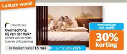 Albert Heijn Overnachting bij Van der Valk aanbieding