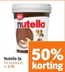 Albert Heijn Nutella Ijs aanbieding