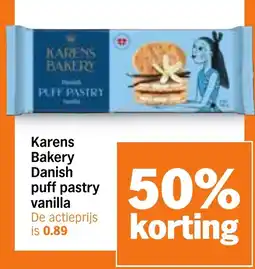 Albert Heijn Karens Bakery Danish Puff Pastry Vanilla aanbieding