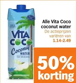 Albert Heijn Alle Vita Coco coconut water aanbieding