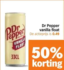 Albert Heijn Dr Pepper vanilla float aanbieding