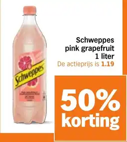 Albert Heijn Schweppes pink grapefruit aanbieding
