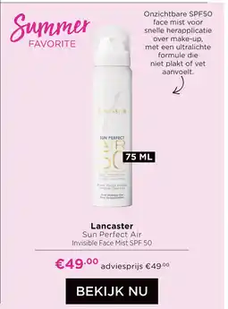 ICI Paris XL Lancaster Sun Perfect Air aanbieding
