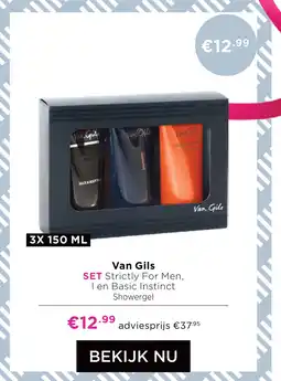 ICI Paris XL Van Gils SET Strictly For Men, I en Basic Instinct Showergel aanbieding