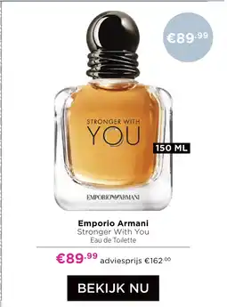 ICI Paris XL Emporio Armani Stronger With You aanbieding