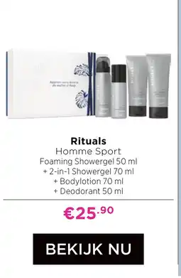 ICI Paris XL Rituals Homme Sport aanbieding