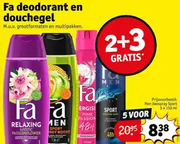 Kruidvat Fa deodorant en douchegel aanbieding