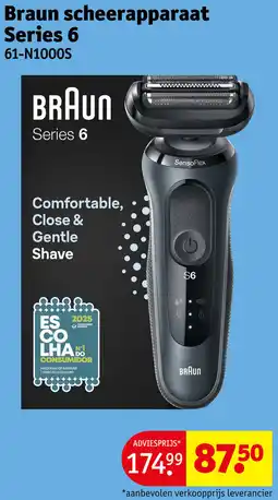 Kruidvat Braun scheerapparaat Series 6 61-N1000S aanbieding