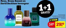 Kruidvat Mexx, Bruno Banani en David Beckham herengeur aanbieding