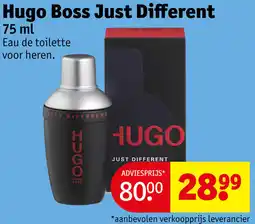 Kruidvat Hugo Boss Just Different aanbieding