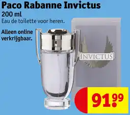 Kruidvat Paco Rabanne Invictus aanbieding