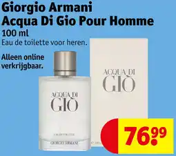 Kruidvat Giorgio Armani Acqua Di Gio Pour Homme aanbieding